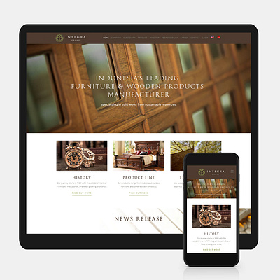Integra Group Website design landing page website