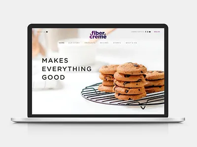 Fibercreme Website design landing page website