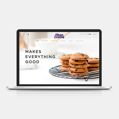Fibercreme Website design landing page website