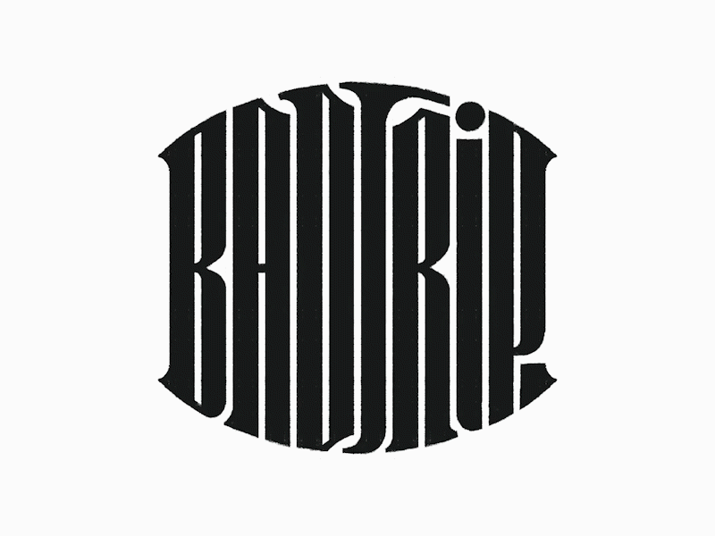 BADTRIP logotype design by @anhdodes 3d anhdodes logo animation branding design graphic design illustration logo logo design logo designer logodesign logotype design minimalist logo minimalist logo design motion graphics typeface custom ui