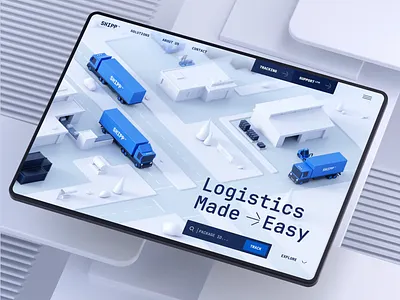 SHIPP™ — Logistics Provider Website 3d 3d animation 3d design animation delivery delivery company logistics company logistics provider shipping shipping service ui ui animation ui trends web design