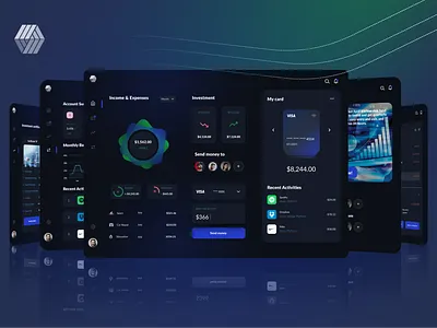 Online Banking Dashboard graphic design ui