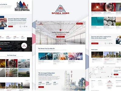 Sprea Misr Website graphic design ui