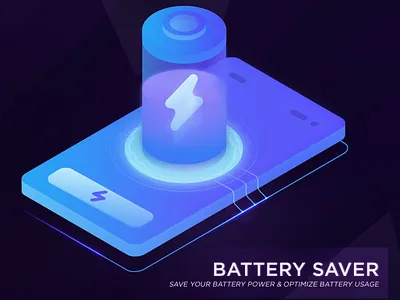 Battery Saver animation branding graphic design logo motion graphics ui