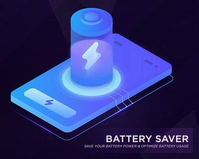 Battery Saver animation branding graphic design logo motion graphics ui