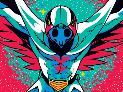 Fuerza G character fuerzag gatchman graphic design illustration redraw