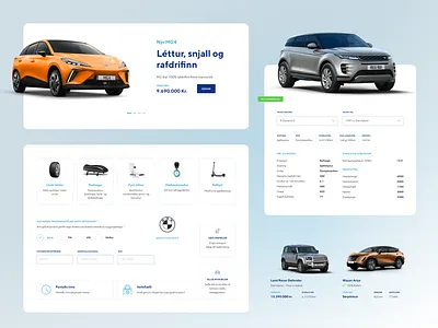 Car dealership elements automotive car dealership elements iceland ui