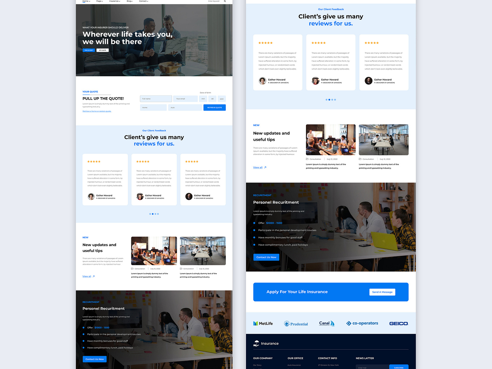 Business Service UI/UX Landing page design by webgive on Dribbble