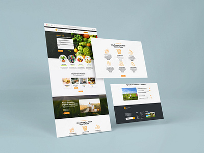 Organic Food UI/UX Landing page design landing page design organic food ui organic food ux