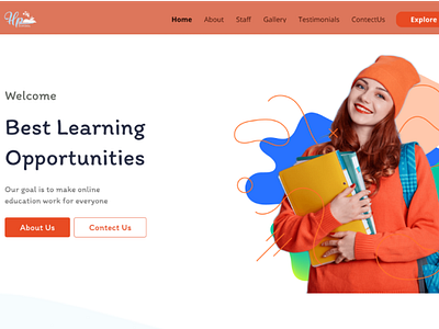 SCHOOL WEBSITE DESIGN by Harsidhdhee Prajapati on Dribbble