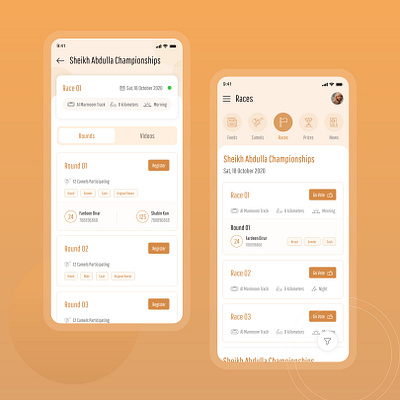 Camel Racing Club app ui camel camel racing club club dubai racing uae