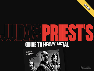 Judas Priest's Guide to Heavy Metal | FWA Site Of The Day animated prototype loading screen motion graphics prototype website prototype