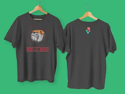 BULLDOG graphic design t shirt