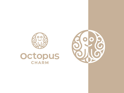 Octopus Charm & Jewelry - Logos & Marks 2023 - Part 1 animal logo branding creative logo dainogo jewelry logo logo logo design logofolio mark octopus logo symbol