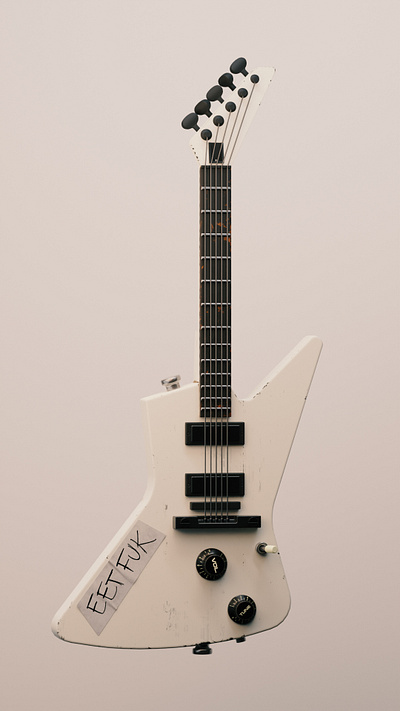 James Hetfield Guitar 3d blender design graphic design guitar. hard surface illustration metallica modelling