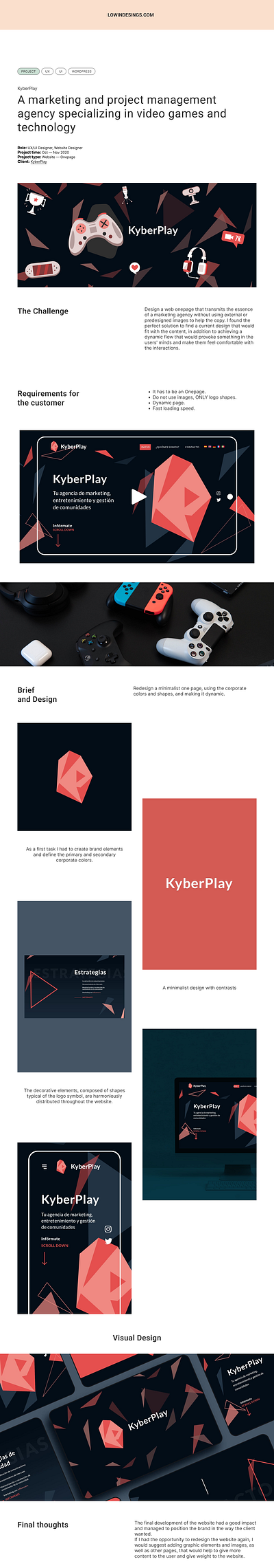 Kyber Play Website design ui ux website