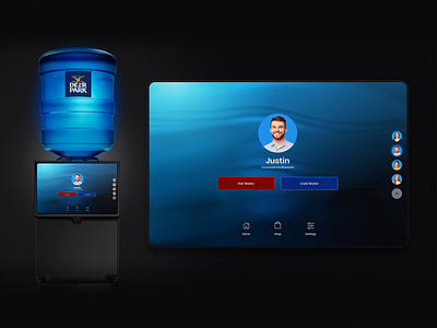 Nestle Smart Water Cooler interaction design interactive design product design ui ui design ux ux design