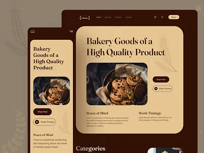 Patisserie - Bakery Web Design ui ui design ui designer web design web development web ui website design website development