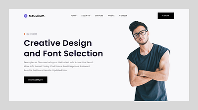 Mccullum - Creative design learning landing page 2023 app creative design design figma figma design graphic design ui ux