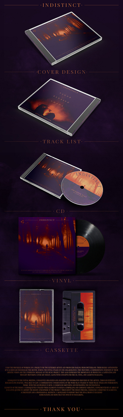 INDISTINCT: ALBUM COVER ART adobe photoshop color grading cover art graphic design mockup typography