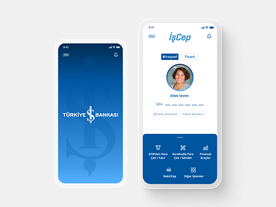 Adding NakitCep Feature to a banking app -UI Design Study Case app işcep studycase ui