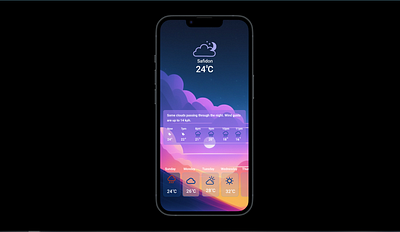 weather app app art branding design graphic design illustration mobile app typography ui ux vector weather app