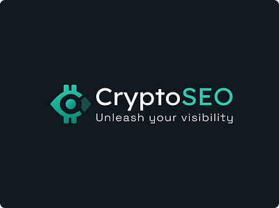 Logotype for a cryptocurrency SEO company landingpage