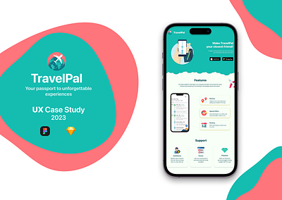 TravelPal - UX Case Study app branding design graphic design illustration logo typography ui ux vector