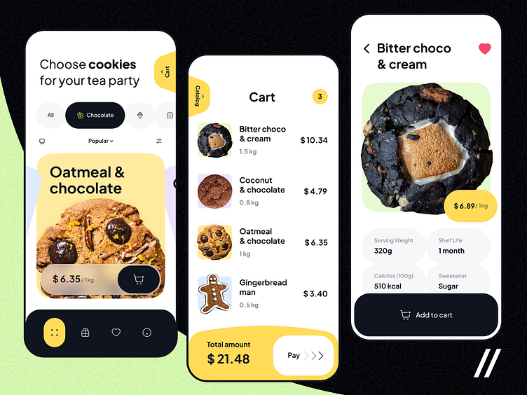 Cookie Delivery App by Anastasia Stepanova on Dribbble