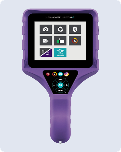 Product design for Leakshooter conditional maintenance camera screens