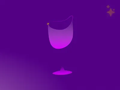 Copa de vino 🍷✨ design dribbble glass illustration shot ui wine