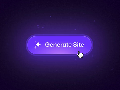 ✨ Generate Site ai animation artificial intelligence button framer gif interaction magic nocode openai stars ui
