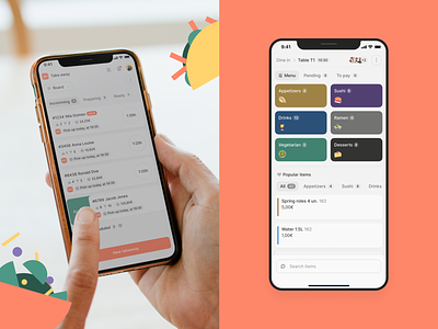 allO on Mobile. app branding clean components design food illustration interaction management manager mobile pos restaurant significa takeway ui ux