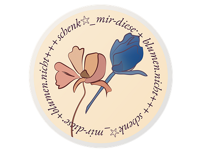 🦋 Spring badge 🦋 adobeillustrator badge danziger99 dribbble dribbbleweeklywarmup flowers illustration spring springbadge weeklywarmup