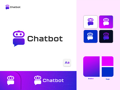 Chatbot Brand Identity ai logo artificial logo artify branding chat chatbot chatbotlogo chatlogo logo logo design