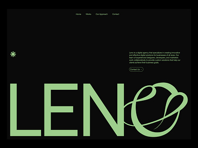 Leno's Hero Section - Full website and visual identity soon! branding css design graphic design html layout typography ui ux visual