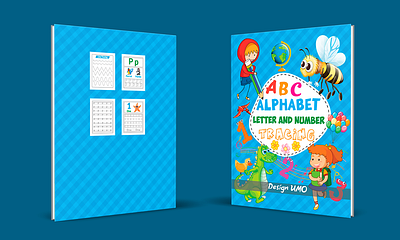 Kid's Coloring Book Cover Design 3d abc letter tracing amazon amazon kdp cover design animation book book cover book cover design children book design coloring book design design a cover design book graphic design illustration instagram post instagram post design kdp kids book cover tracing book