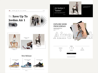 Fashion Store UI black clothes design ecommerce fashion interface layout minimalism minimalistic modern shoes shop shopping store ui ux web white