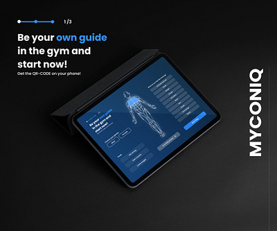 Myconiq workout generator | UX/UI responisve design app branding design fitness graphic design gymshark illustration logo sport typography ui ux