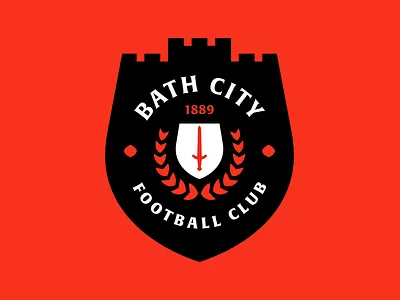 Bath City FC Rebrand badge bath branding crest design england football futbal logo modern soccer sports uk