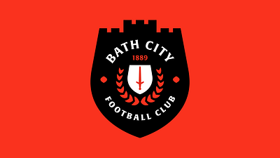 Bath City FC Rebrand badge bath branding crest design england football futbal logo modern soccer sports uk