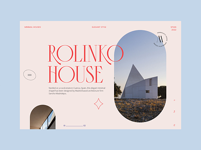 Minimal Houses #1 colorfull design font graphic design mondrianizm type ui