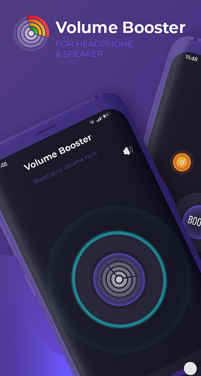 Volume Booster 3d animation branding graphic design logo motion graphics ui