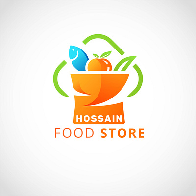 Food Store ai design graphic design illustration illustrator logo ui