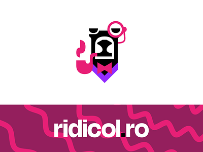 ridicol.ro bear branding identity logo logotype mark monocle pipe ridiculous sarcasm