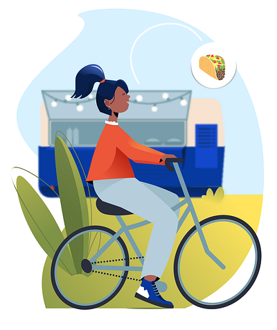 DISCOVER/ illustrations for travel app characterdesign digital illustration flat mobile app