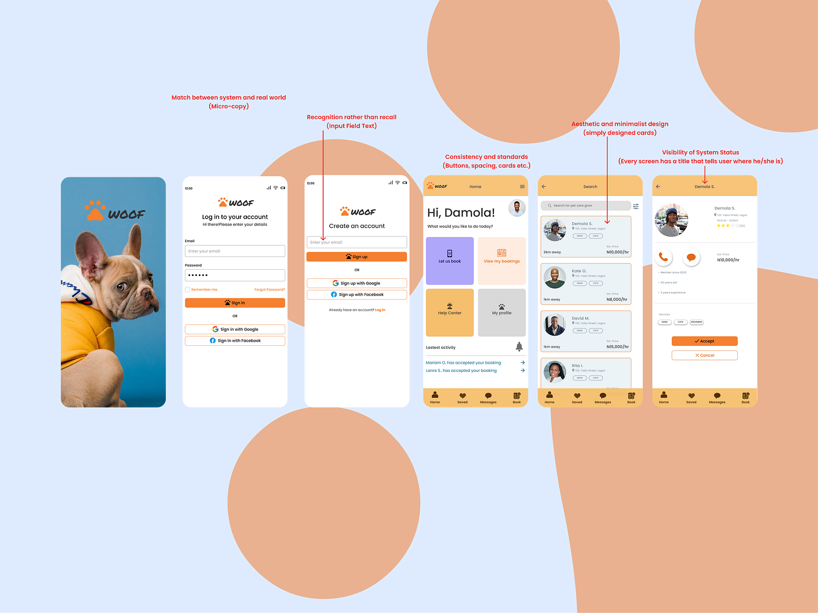 Dog Walker App Concept by Damola Akinrinmade on Dribbble