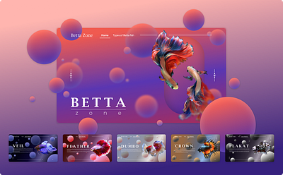 Betta Zone figma uiux design web design