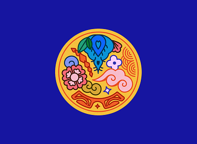 AAPI Badge aapi apahm asian asian american badge branding illustraton logo stamp vector