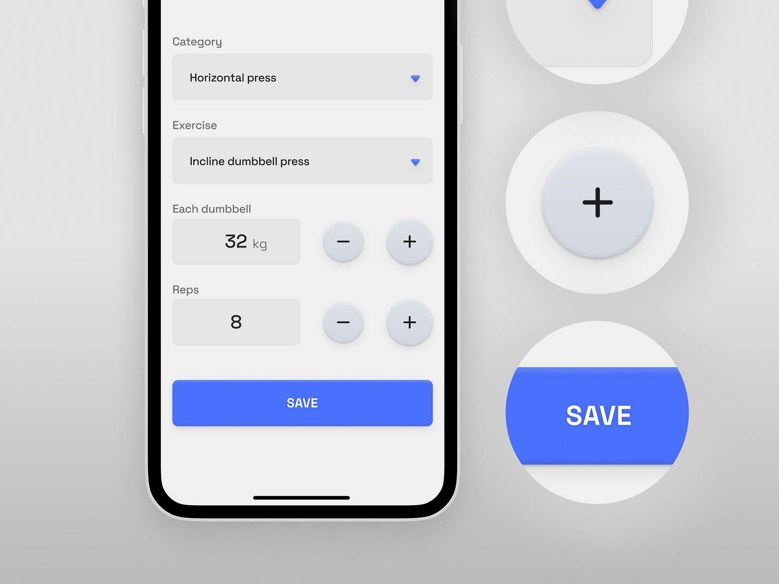 some-work-on-buttons-for-a-workout-log-app-by-laurent-grima-on-dribbble